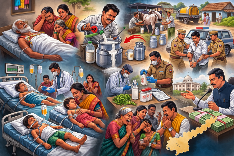 Four Elderly Die After Drinking Adulterated Milk in Rajamahendravaram Andhra Pradesh