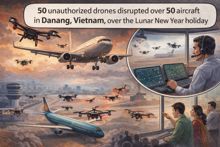 Lunar New Year Travel Hit by Drone Interference in Danang