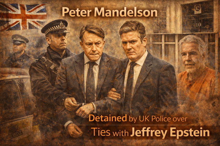 Peter Mandelson Detained Over Epstein Link Allegations
