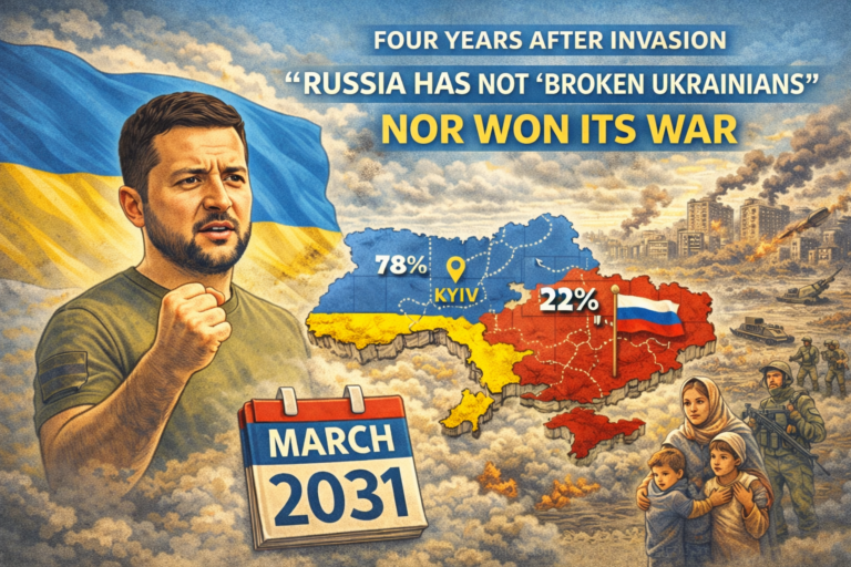Zelenskyy Says Russia Has Not Broken Ukraine