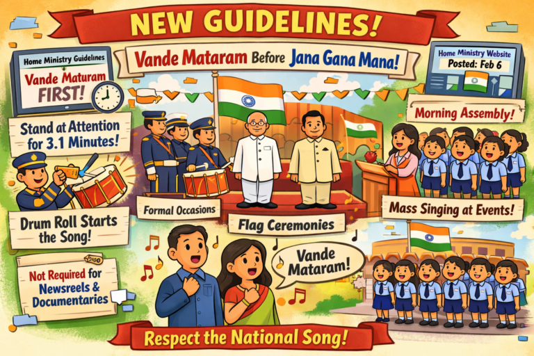 Vande Mataramto be played before National Anthem