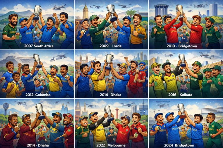 Coin Factor of T20 World Cup Finals: Toss Decisions That Shaped Champions