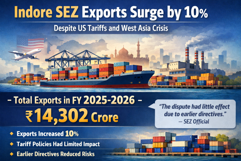 Indore SEZ Exports Rise Despite Global Turmoil