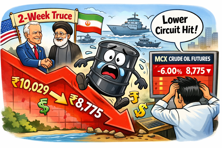 Crude Oil Prices Plunge After US-Iran Truce
