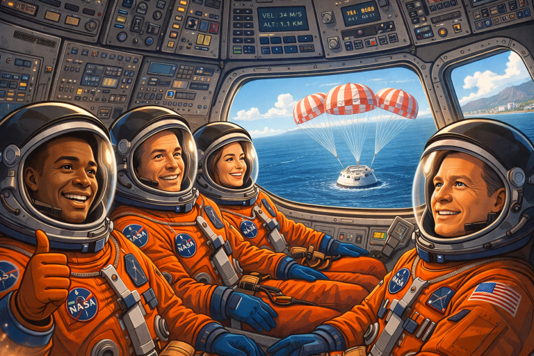 Artemis II Astronauts Return Toward Earth