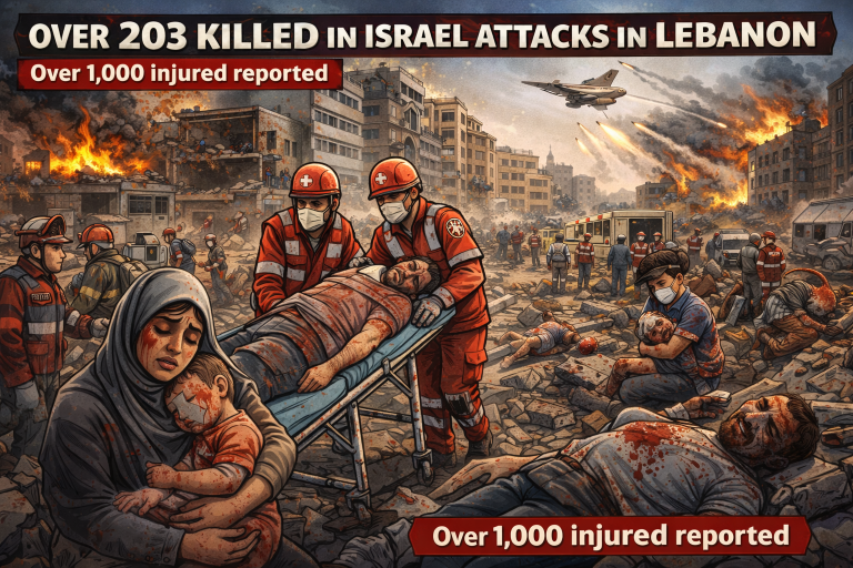 Israeli Strikes Kill Over Two Hundred In Beirut