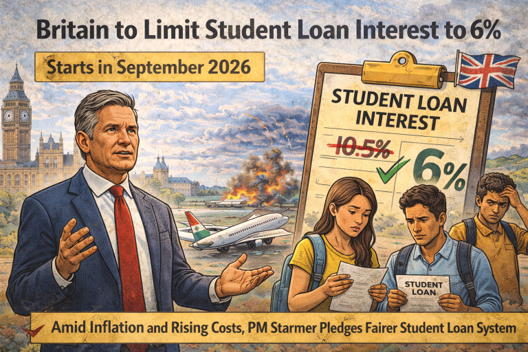 Britain Announces 6% Cap on Student Loan Interest Rates to Tackle Inflation Impact