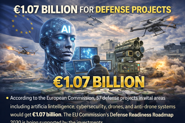 EU Funds 57 Defense Projects €1.07B