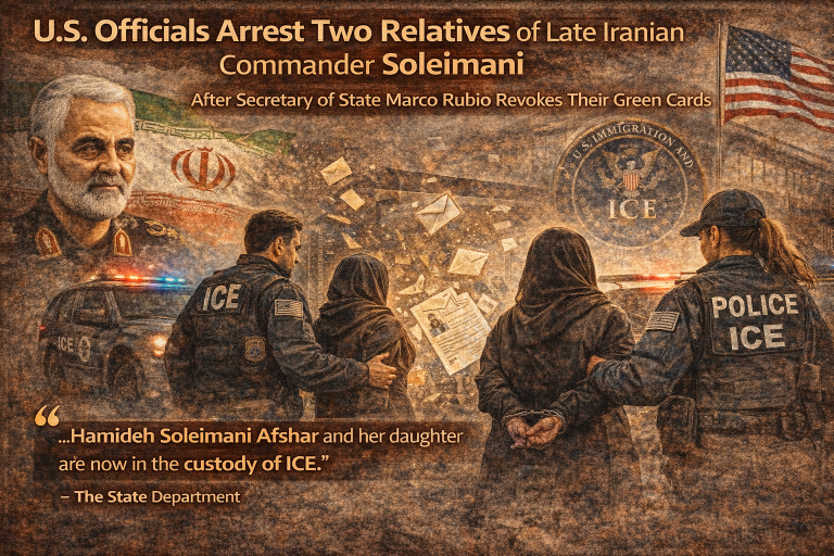 U.S. Detains Relatives of Qassem Soleimani After Green Card Revocation