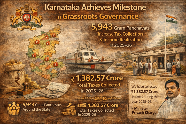 Karnataka Panchayats Record ₹1,382 Crore Tax Milestone