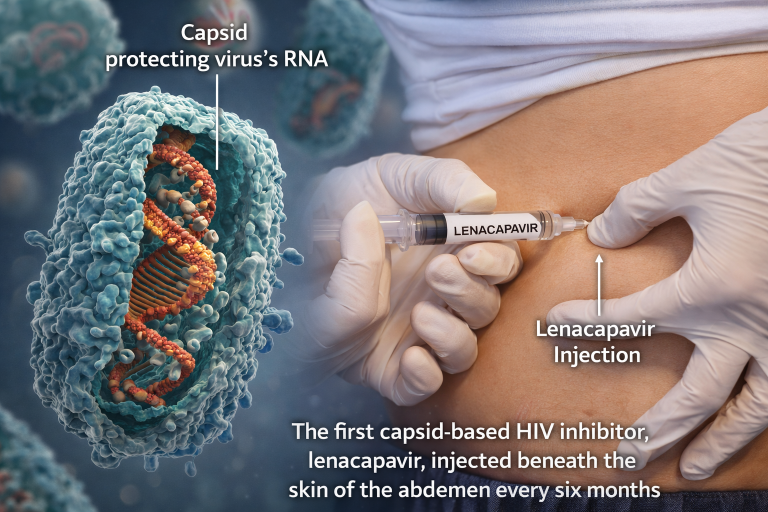 Lenacapavir: Breakthrough Capsid Drug Blocks HIV Entry for Six Months