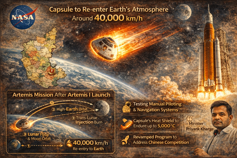 NASA Tests Artemis Capsule for High-Speed Lunar Mission