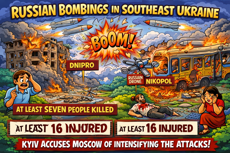 Russian Strikes Kill Seven, Injure Sixteen Ukraine