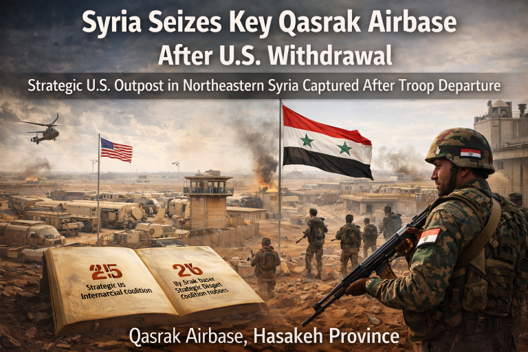 Syria Seizes Qasrak Base After US Withdrawal