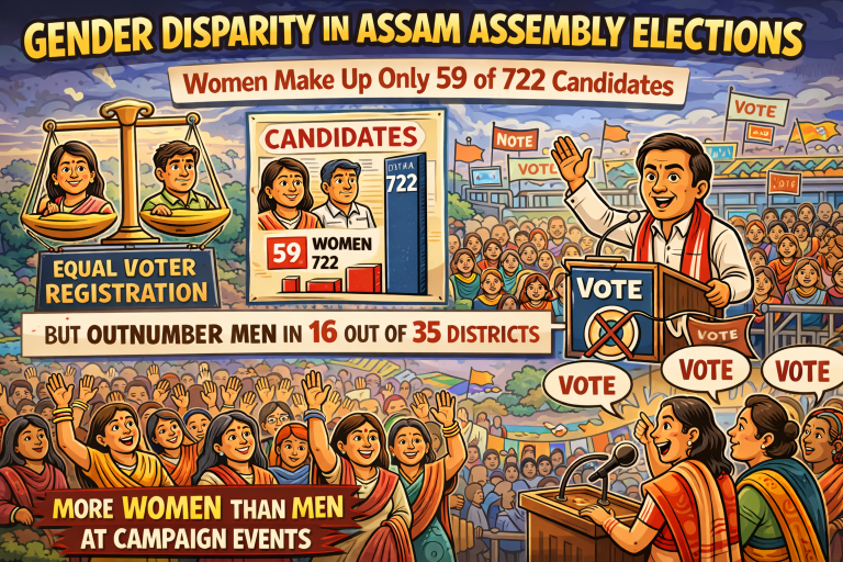 Women Underrepresented Among Assam Assembly Election Candidates